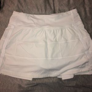 White Lululemon Tennis Skirt